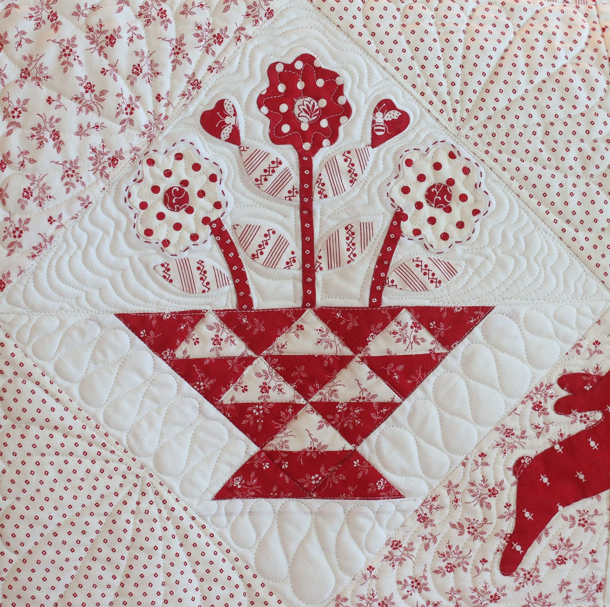 My Redwork Garden, Pattern | Bunny Hill Designs