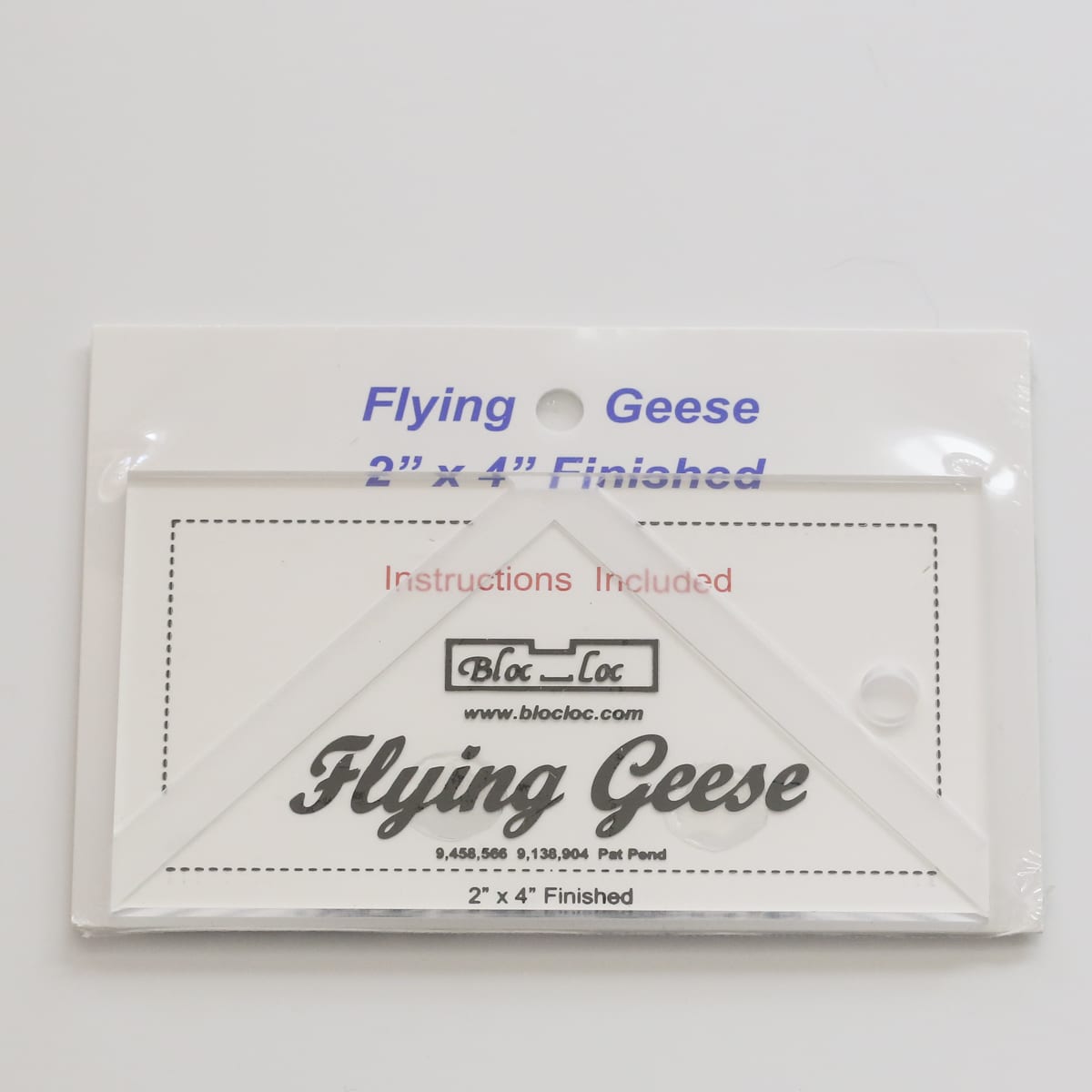 Bloc Loc Flying Geese Ruler Set 3~2x 4, 3x 6